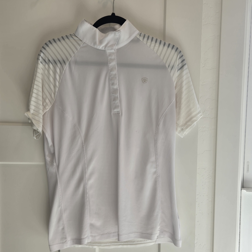 Ariat short sleeve white show shirt